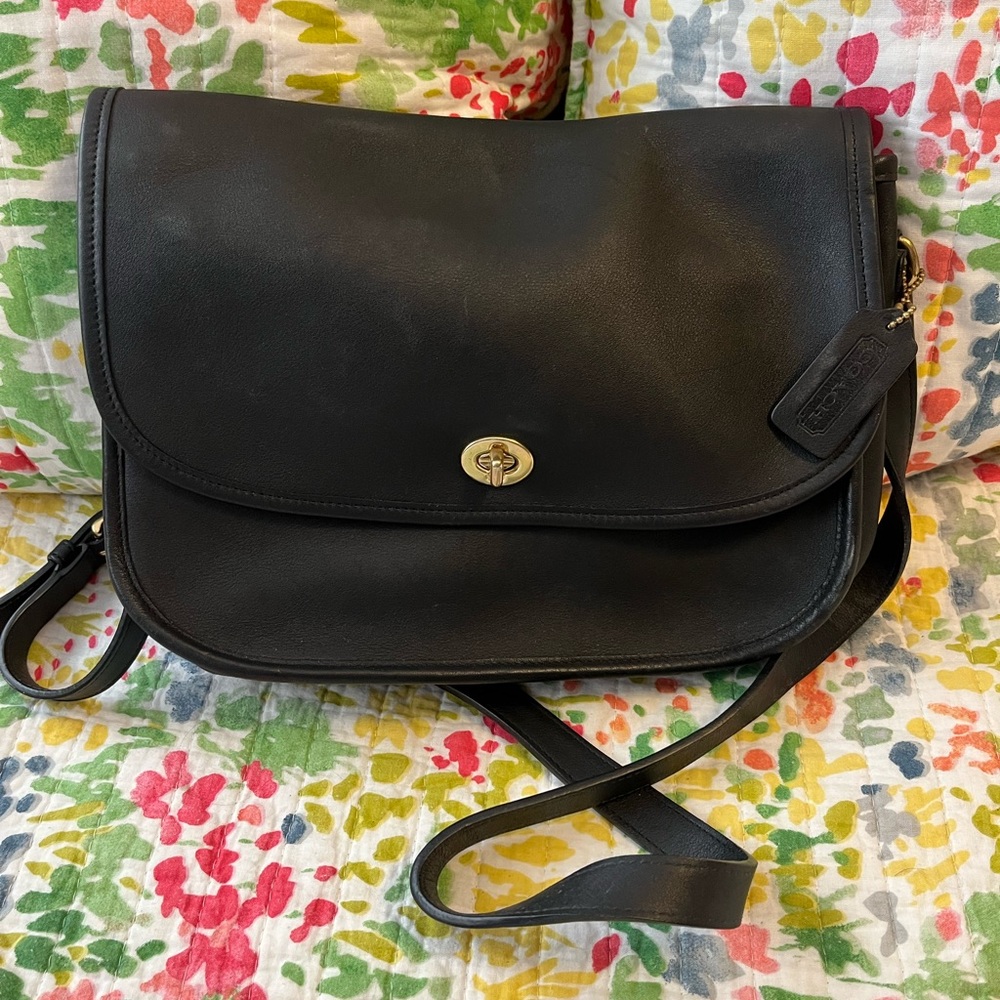 Vintage Black Coach Purse